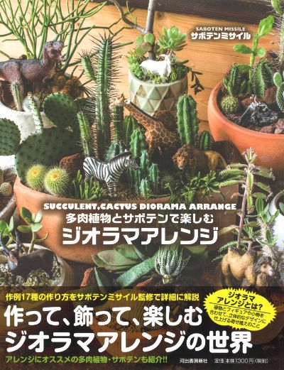 多肉植物とサボテンで楽しむ ジオラマアレンジ サボテンミサイル 河出書房新社