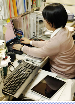 編集総務課 仕事の様子